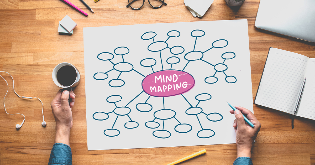 Blog Featured Image_Sparking Creative Ideas Mind mapping ideas of work with person thinking.Business creativity concepts