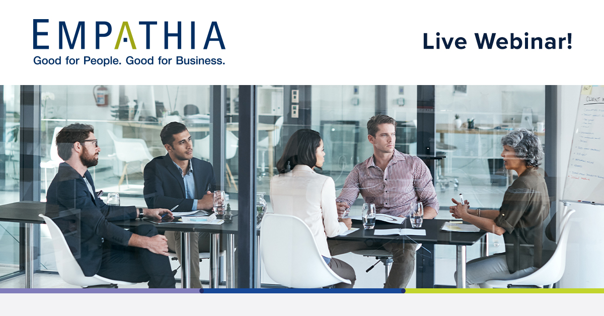 New Empathia Webinar - Shot of a group of businesspeople having a meeting in a modern office