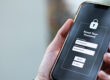 On-Line Banking electronic bank mobile app concept