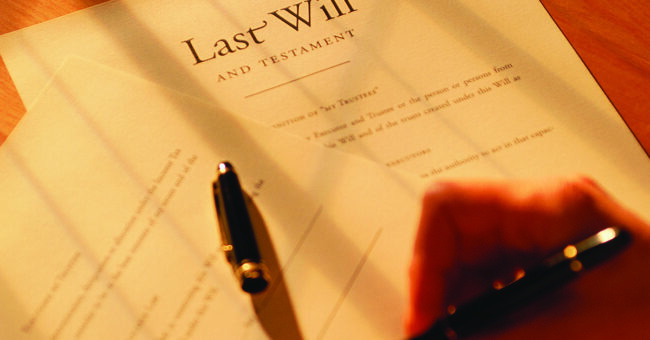 Estate Planning Hands signing will