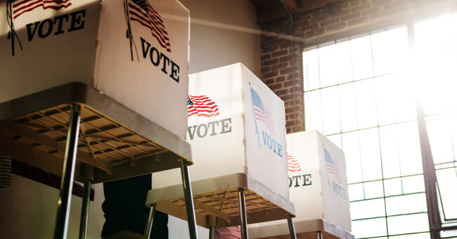Featured Image – Episode 44- Election Anxiety with Dayna Smith-Slade People voting election poll
