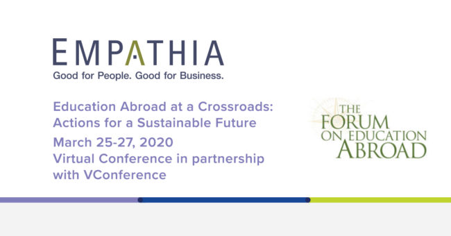 ForumOnEducation Empathia to Present at the 2020 Forum on Education Abroad Conference