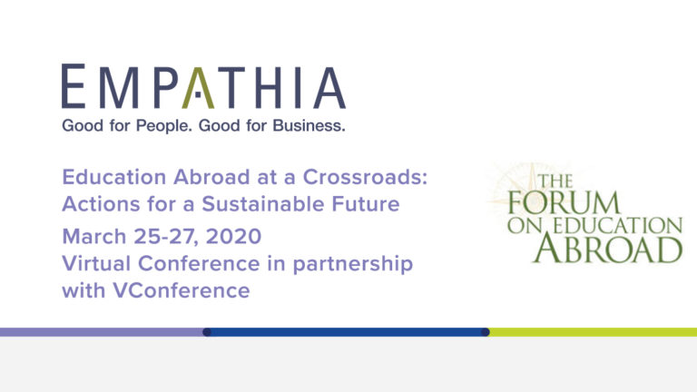 ForumOnEducation Empathia to Present at the 2020 Forum on Education Abroad Conference