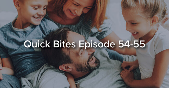 Quick Bites Episode 54-55 – Finding joy after tragedy Family feeling joy and laughter