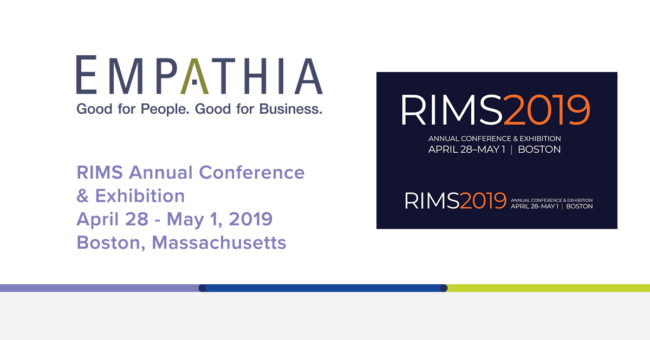 Empathia to Exhibit at RIMS 2019 Annual Conference & Exhibition