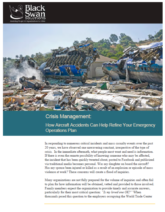 REFINE YOUR EMERGENCY OPERATIONS PLAN